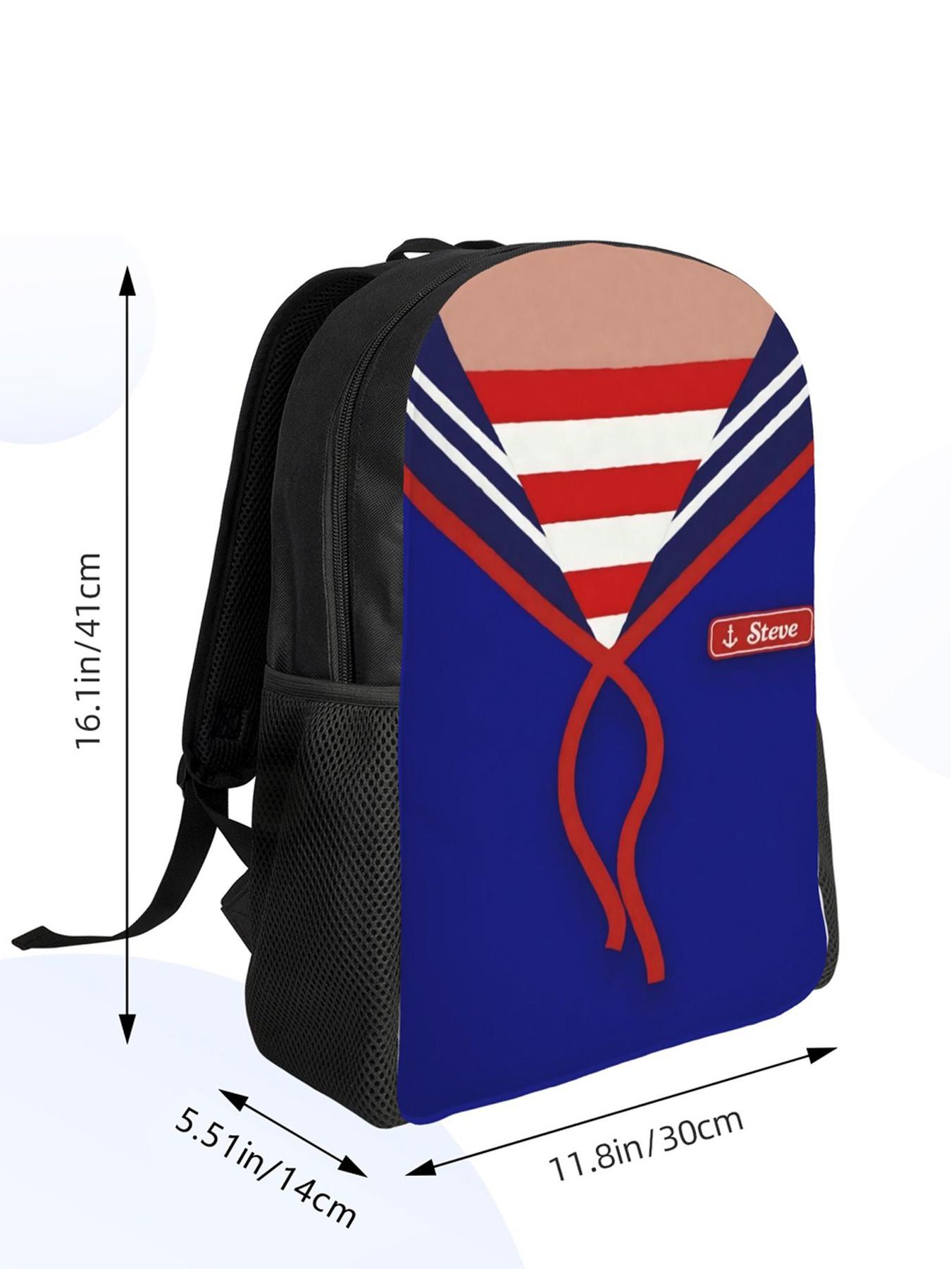 1 pc Bookbag Stranger Things Sturdy Shoulder Students Birthday Multi-Function Knapsack High School Back To School Season