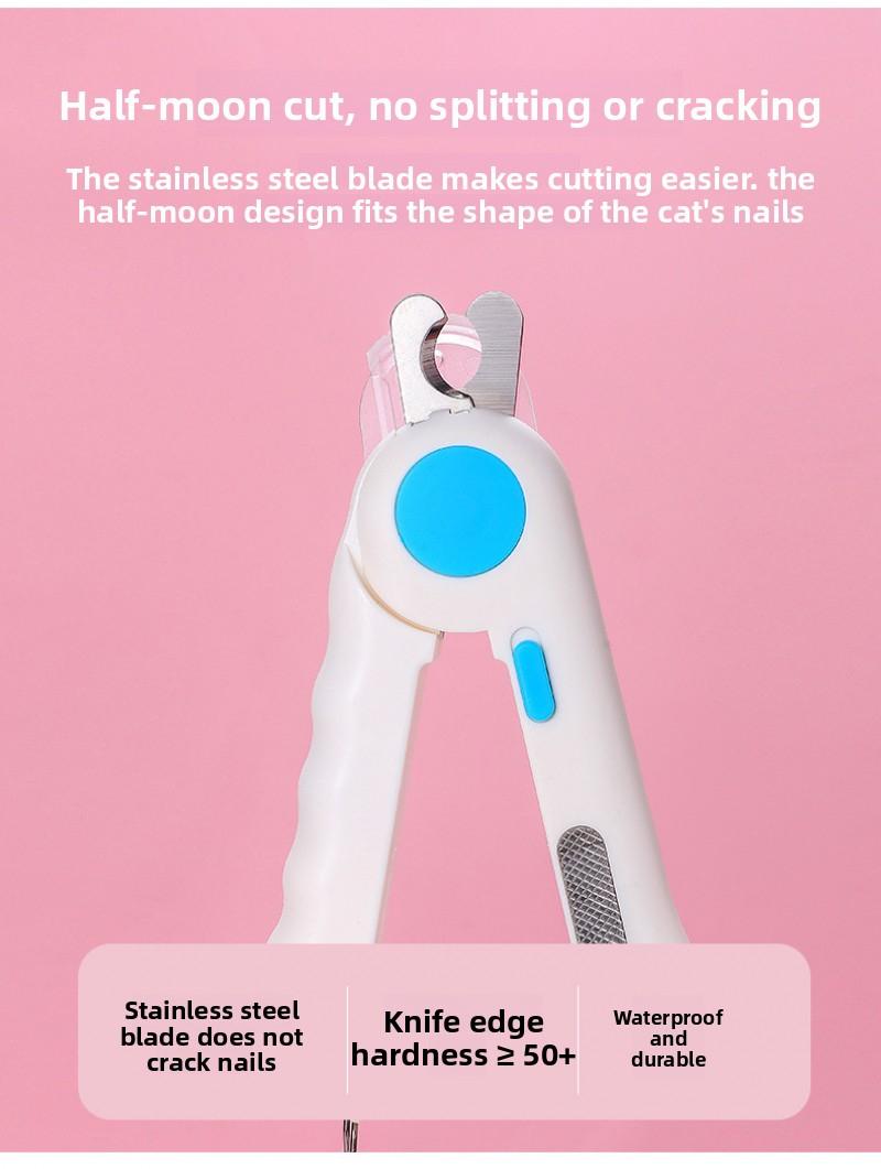 New Viral LED Pet Nail Clippers, Anti-quick Nail Grinder, Dog & Cat Nail Cutter, Pet Grooming Supplies