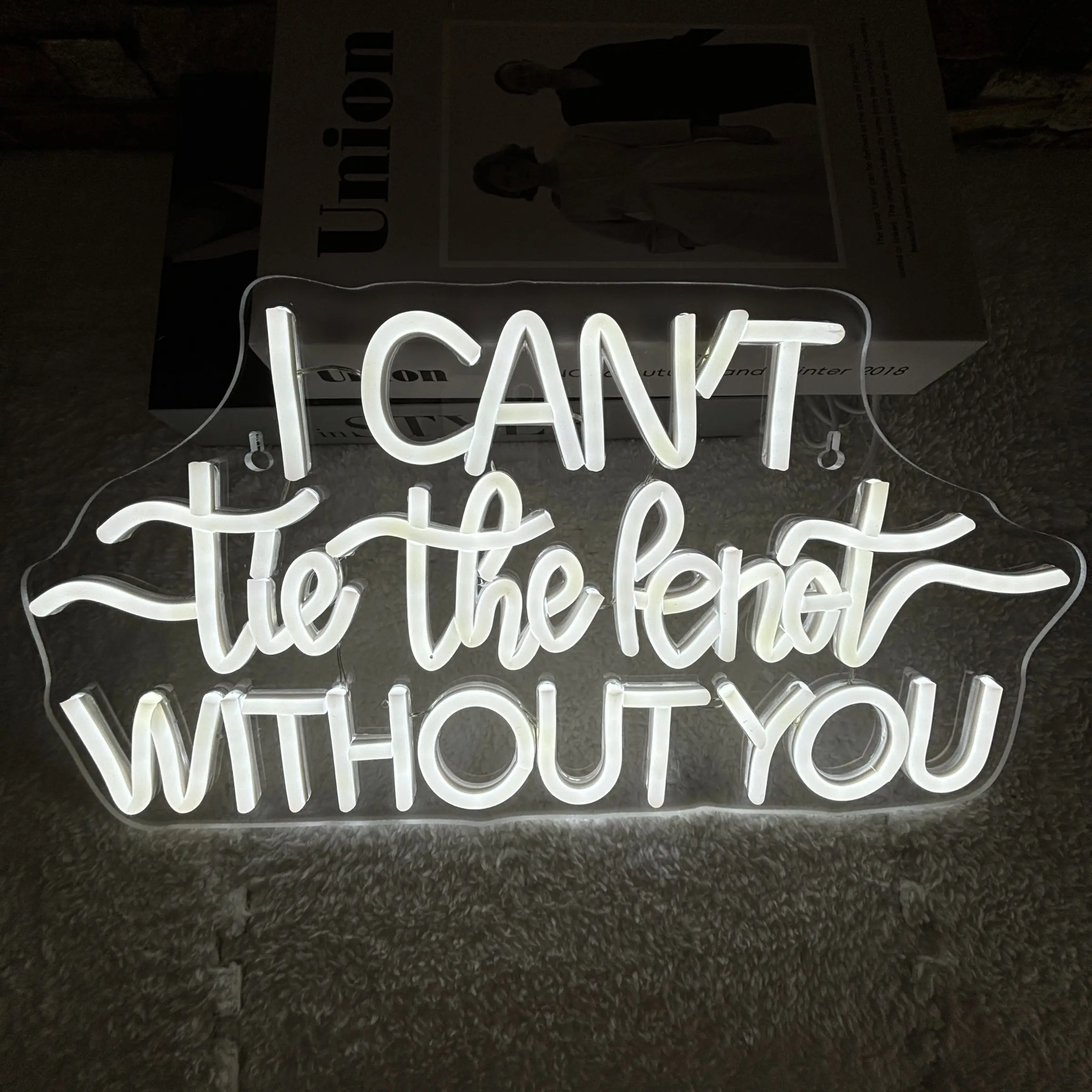 Customizable Neon Light Fixture, Adjustable LED Wall Mounted Decor, English Neon Lights, Perfect for Bedrooms, Parties, Weddings, Love Quotes