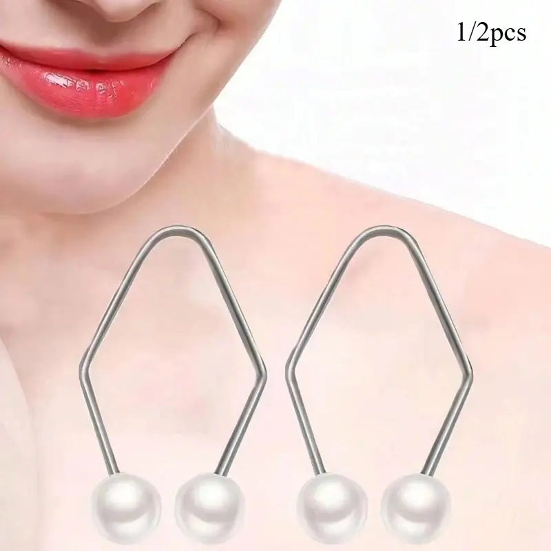 1/2pcs Facial Dimple Trainer, Smiling Exercise Device To Train Facial Muscles, For Enhanced Cheeks & Smile