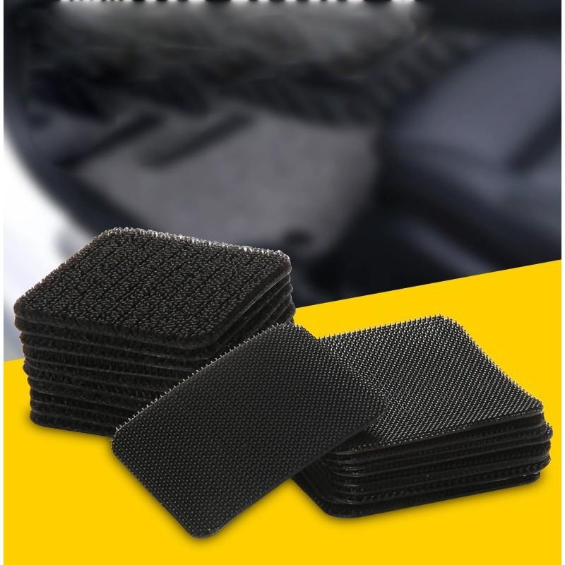 60 Pcs/30 Pairs Strong Adhesive Magic Tape for Sofa Cushion Fixing, Dual-Sided Bed Rug Foot Pad, Non-Slip Invisible Stick