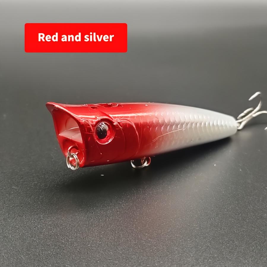 1pc Water Spray Wave Crawling Bait Surface Long Throw Floating Water Wave Bait Night Light Noise Hooked Mouth Bass Fake Bait