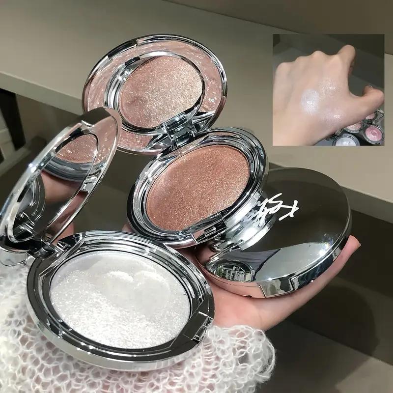 Starlight Shattered Diamond Highlighter, Pearlescent Fine Shimmering Highlighter, Delicate Brightening, Contouring Full Face, More Shimmering with Layering, Multi-Scene Use, Holiday Gift, Glow Highlighter, Glowy Highlighter