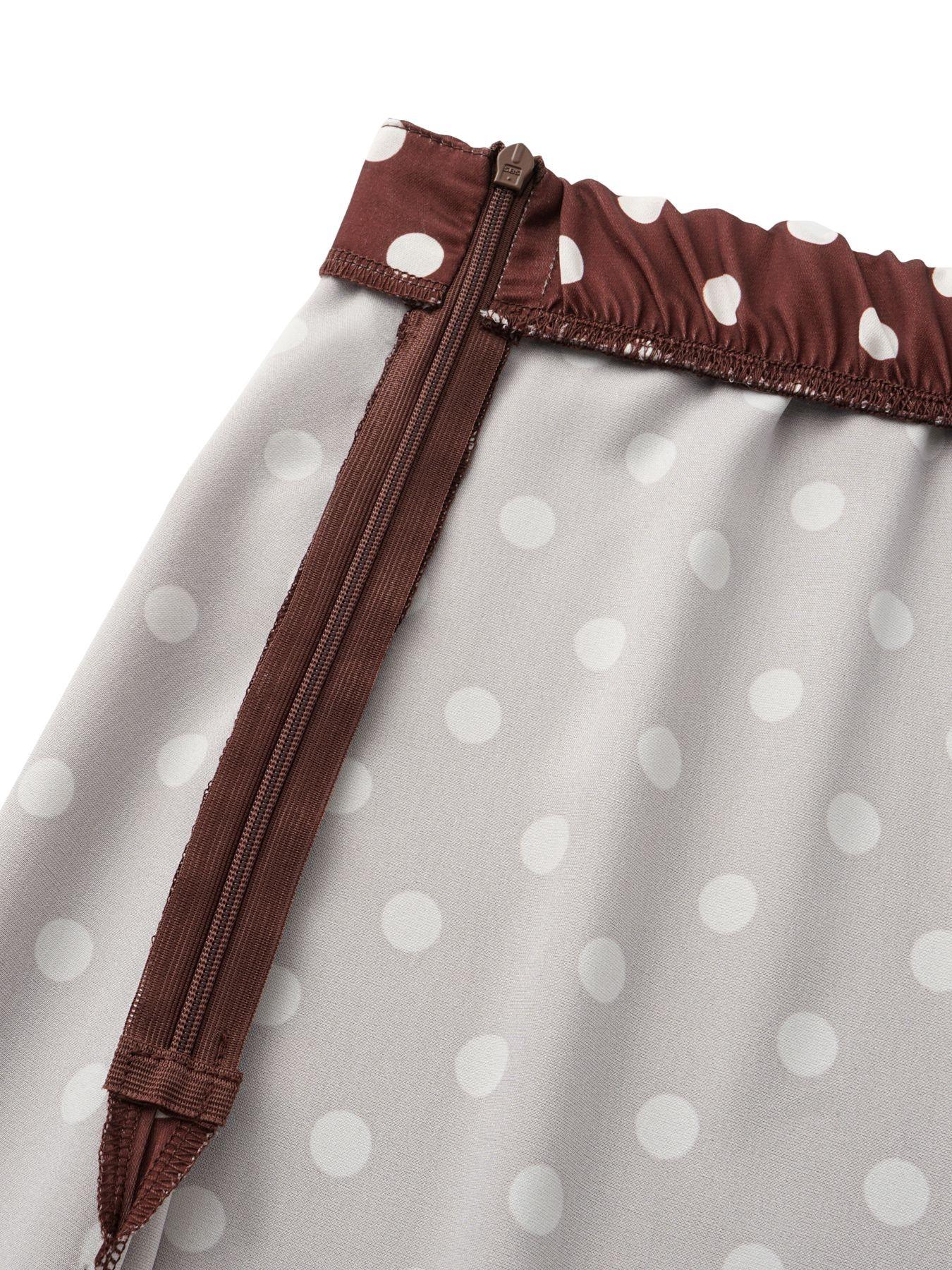 Women's 2026 Summer Satin Floral Polka Dot Maxi Wide Leg High Waist Light Midi Skirt, Suitable for Everyday Travel and Summer Outings, Womenswear