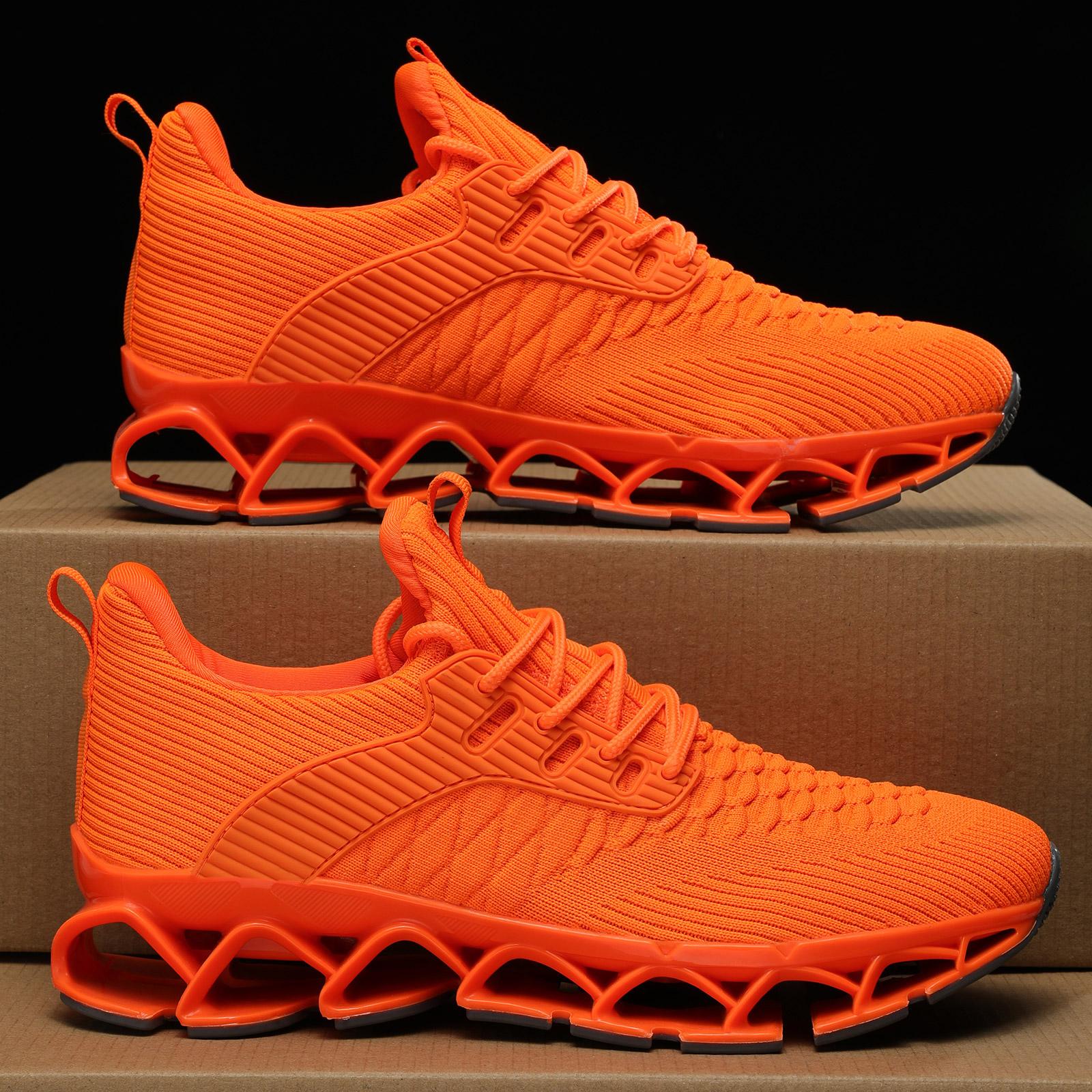 Men's Slip on Walking Running Shoes Blade Tennis Casual Fashion Sneakers Comfort Non Slip Work Sport Athletic Trainer