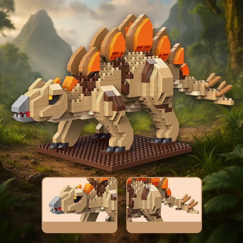 Dominant Dinosaur Building Blocks Small Part DIY Toy, Parent-Child Interaction Gift, Holiday Present, Model_xinghao