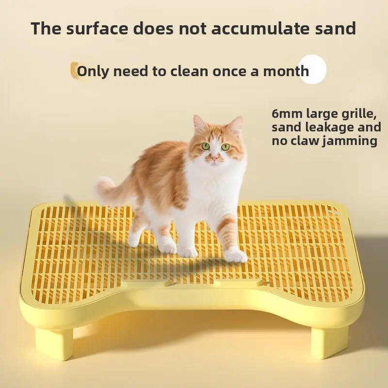 Double-Layer Cat Litter Mat for Litter Tracking, Litter Trapping Board, Cat Litter Box Foot Wiping Platform, Cat Litter Pan, Cat Pet Supplies