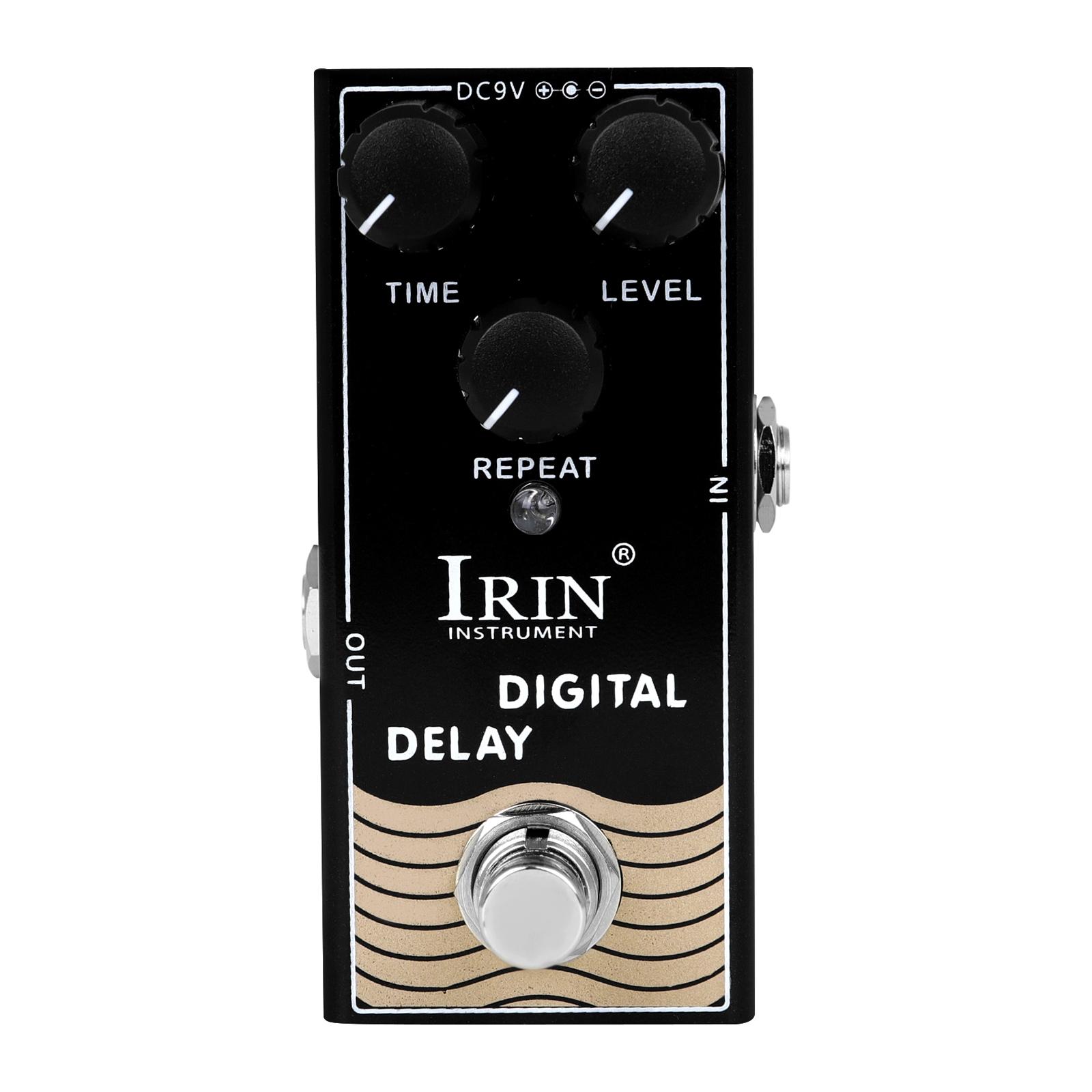 Irin Digital Delay Effect Pedal, Single Block Guitar Effects Processor, High-Quality Sound Enhancement, Ideal for Musicians & Bands