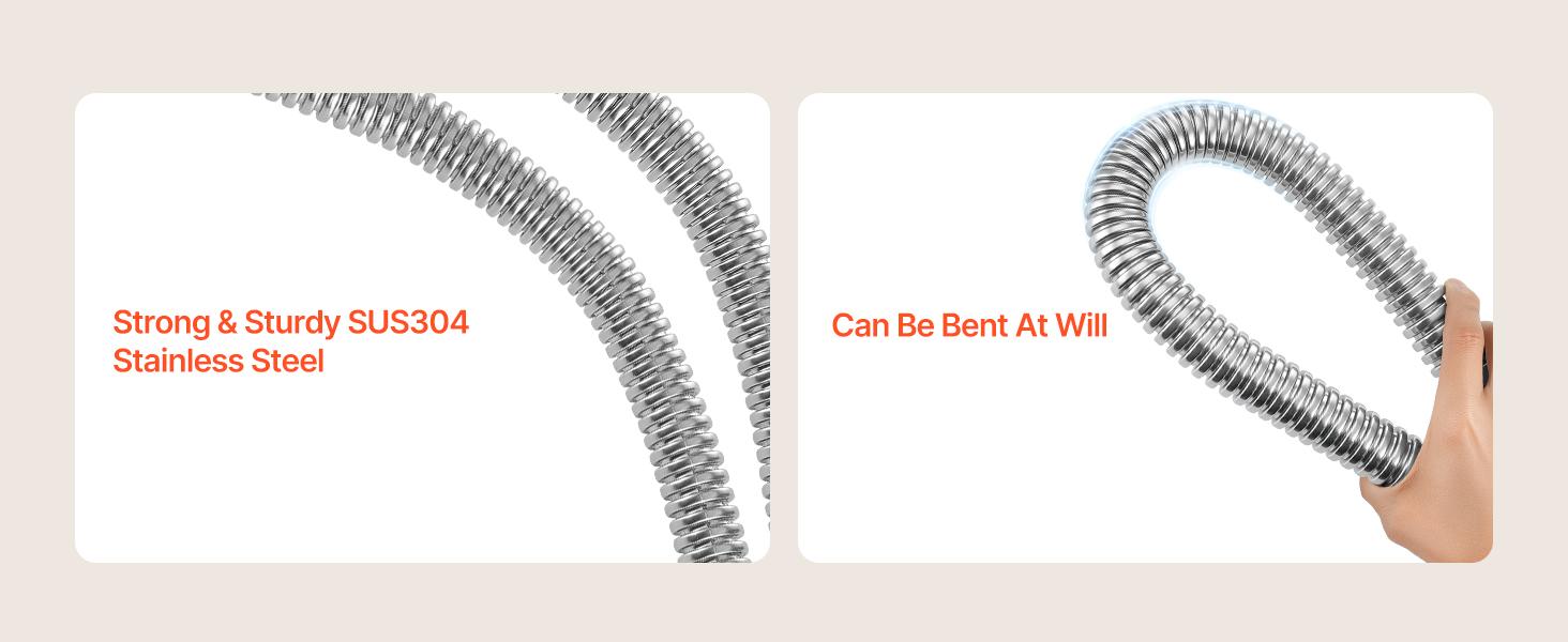 VEVOR Water Heater Kit, 24 Inch Length Water Heater Flex Connector, Waters Heaters Installation Kit with 1 FIPx 1 FIP Inlet Outlet Connection for Bathroom, Kitchen, Laundry Room, Boiler Room