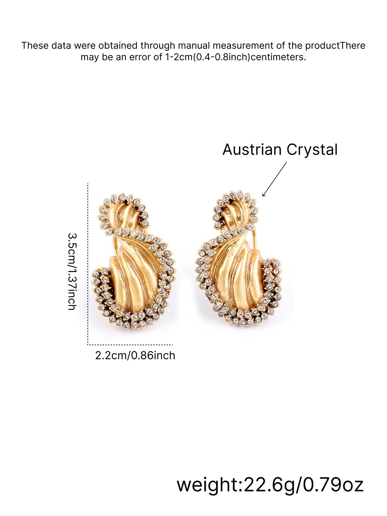 1 pair of vintage elegant tassel studded diamond earrings, suitable for daily commuting, vacation and dating, and also a surprising and exquisite small gift.