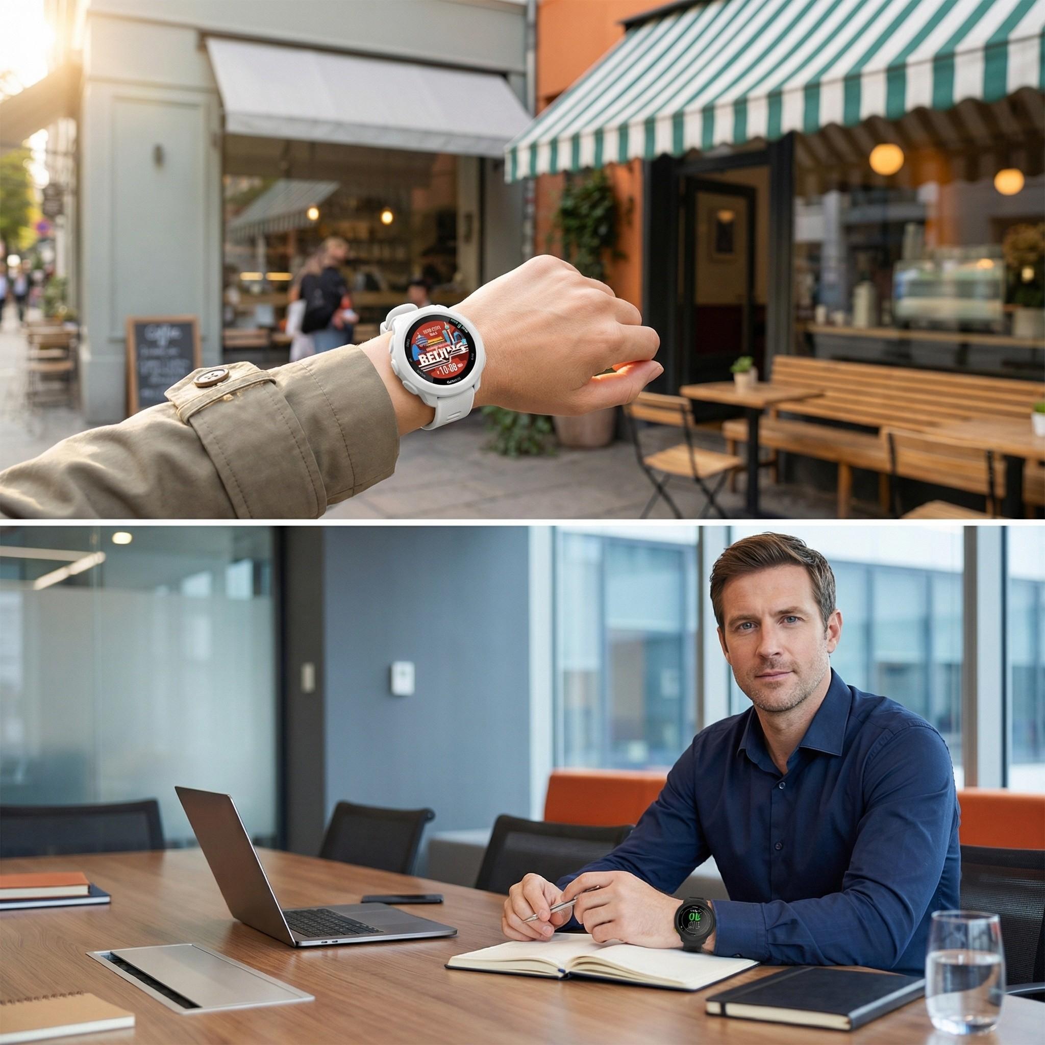 Silicone Watch Band and Case for Garmin Forerunner 158, Soft Skin-Friendly, Waterproof, Multiple Colors, Unisex, Sporty and Casual