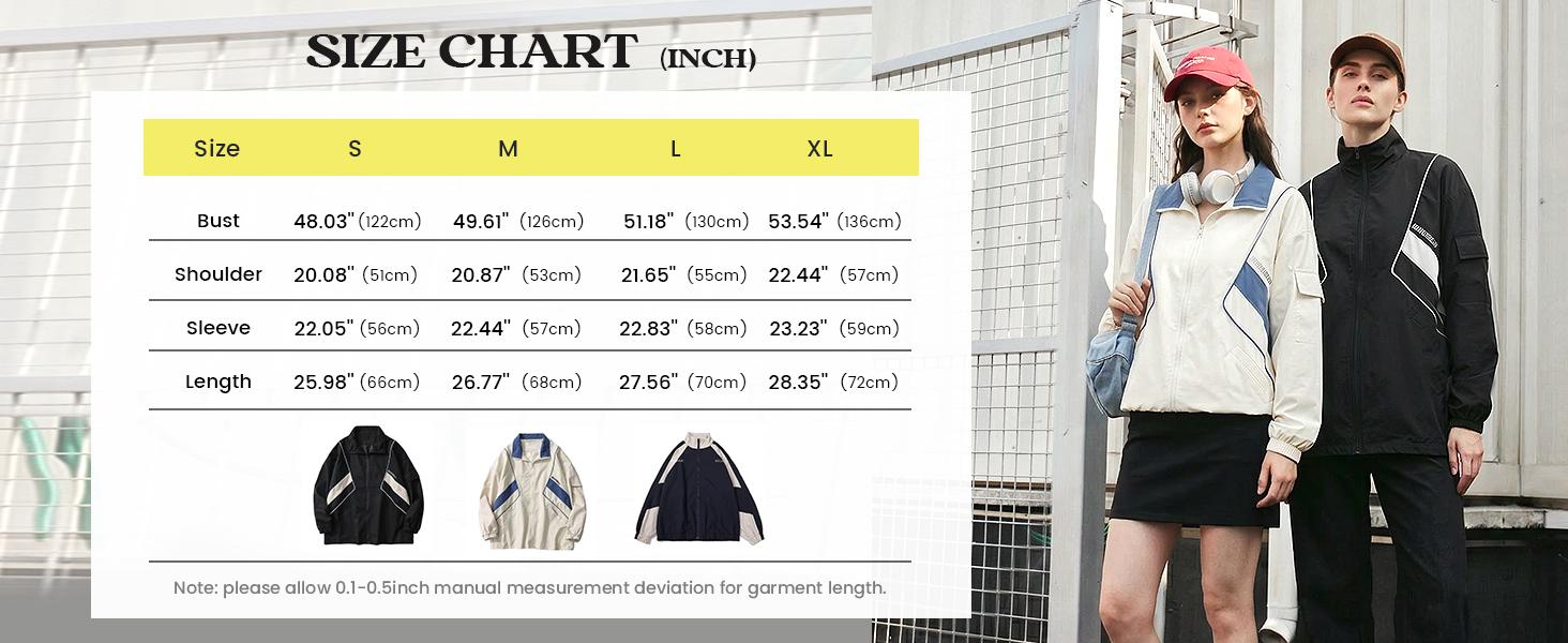 Women Windbreaker Jacket Y2k Varsity Jackets Oversized Vintage 90s Jacket