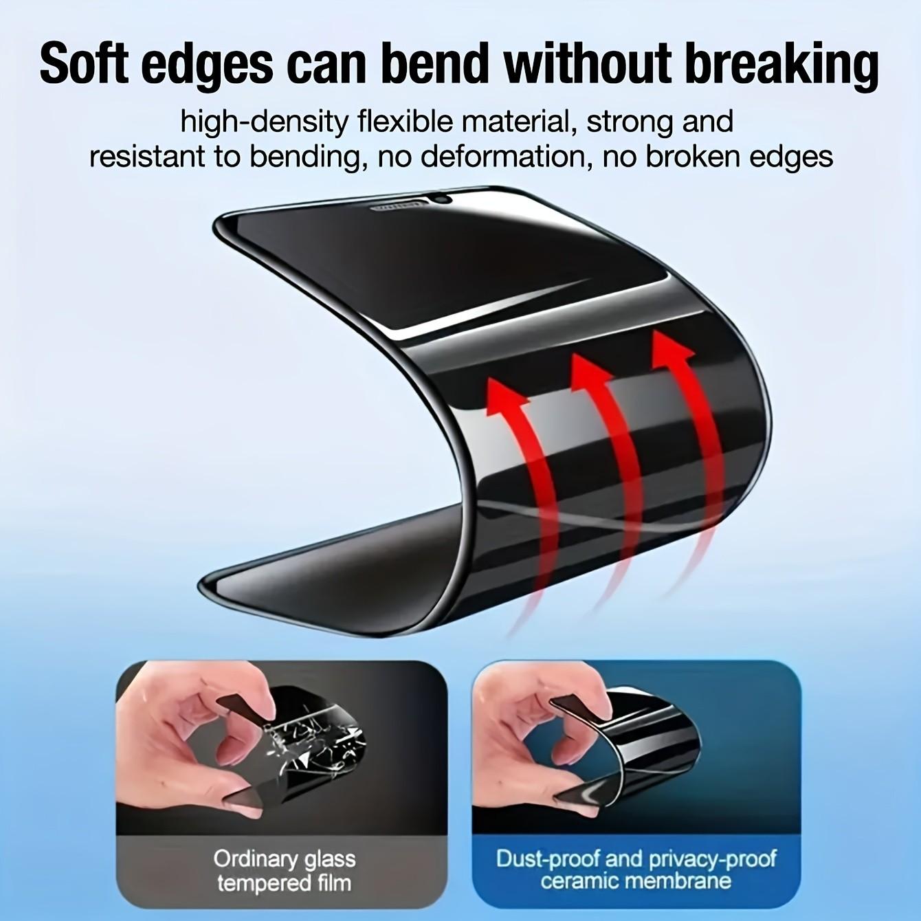 Privacy Matte Ceramic Protective Screen Protector Film, Compatible with iPhone 17 Pro Max/16/15/14/13/12/11, Full Coverage, Anti-Fingerprint, Anti-Glare