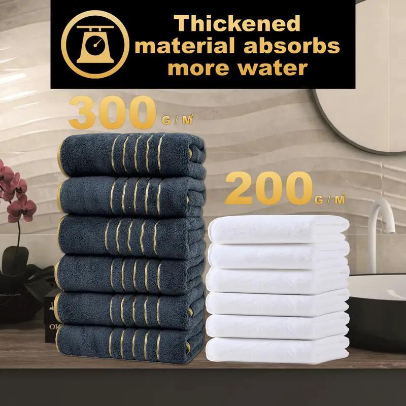 Bath Towel Set, 2 Counts/set Including 1 Count Bath Towel & 1 Count Towel, Soft Absorbent Towel for Bathroom, Gym, Party, Gift, Holiday and Hotel #TOP PICKS