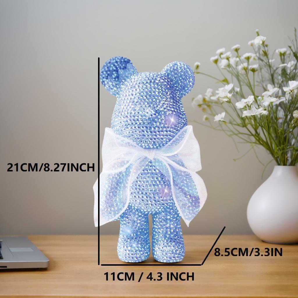 Shimmering DIY Rhinestone Bear, Resin Craft, Handicraft, Handmade Crafts, Perfect for Valentine's Day and Christmas Gifts, Kids' Gift, Enhances Manual Skills