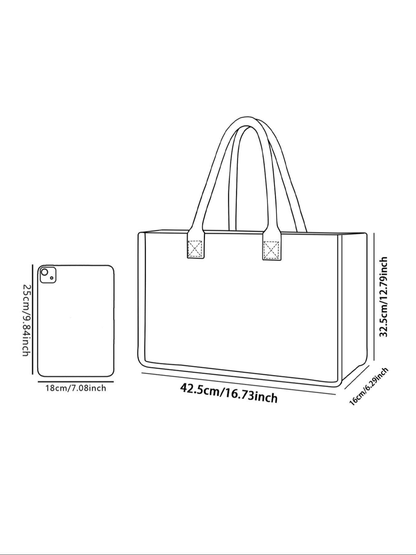 Large Capacity Rooster Print Storage Bag, Durable Handle, Space Saving Multi-Purpose, Ideal for School, Travel, Shopping, Reusable Grocery Bags