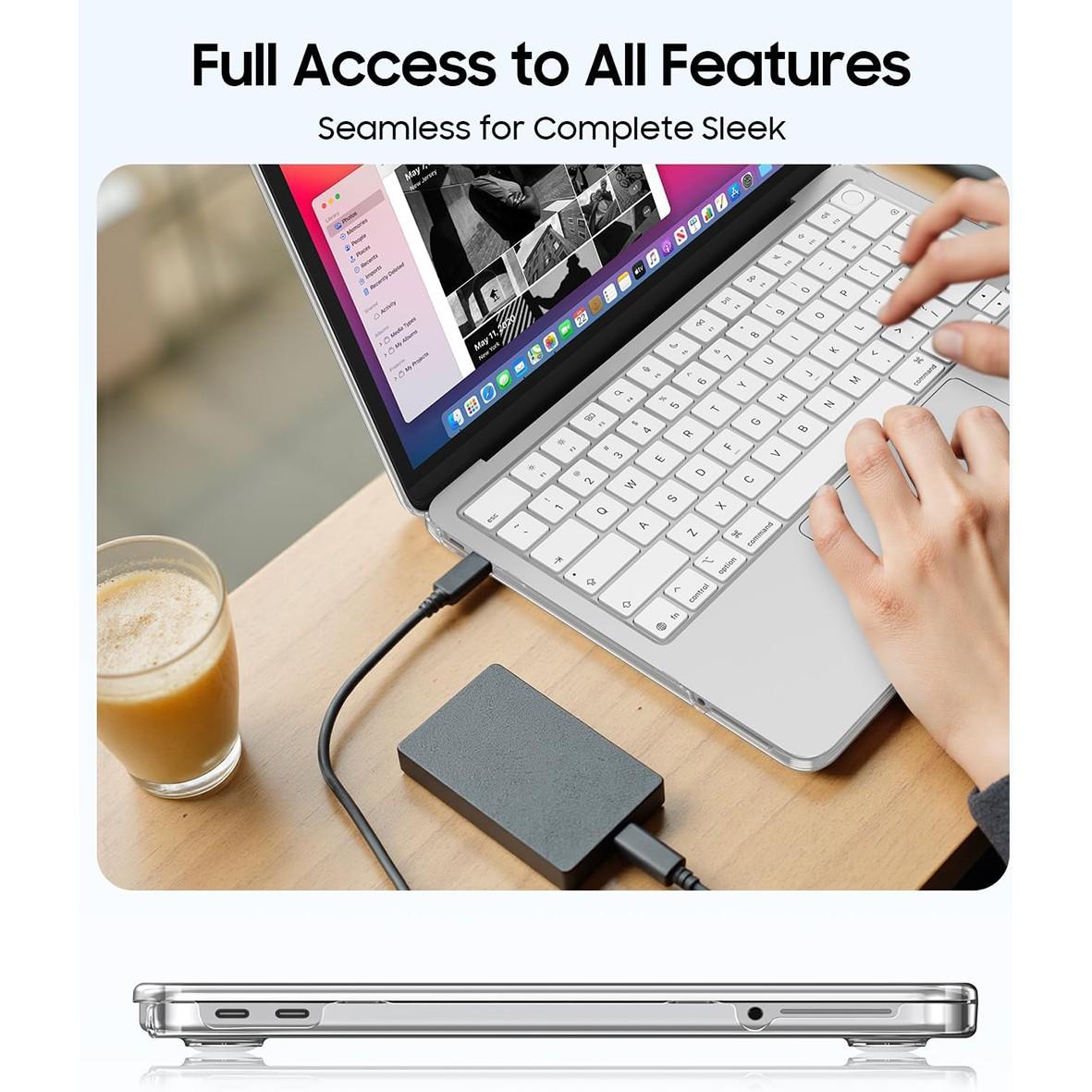 Protective Case for Macbook Neo 13 Inch A3404, Ultra-Thin High Transparency Snap on Hard Shell, Crystal Clear Cover for A18 Pro Chip