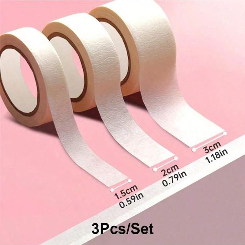 3 Roll Removable Masking Tape (0.59/0.79/1.18 Inches X 394 Inches), Artistic Watercolor Sketch Drawing Painting Frame, Medium Adhesion Adhesive, Paper Art Supplies