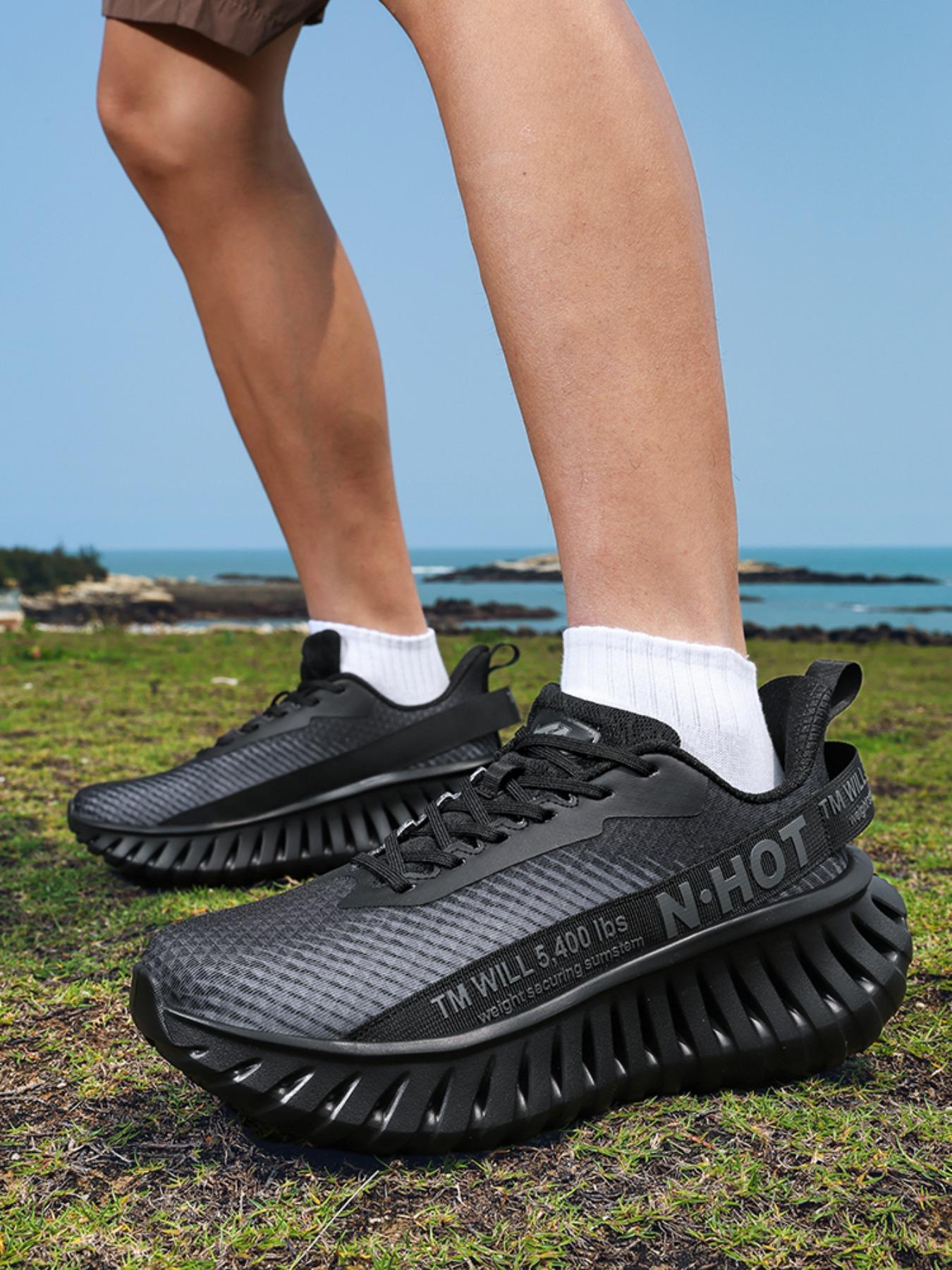 Unisex Trendy Lightweight Shock-Absorbing Outdoor Running Athletic Shoes, Fashion Sports Style, Comfortable Cushioning, Non-Slip Breathable Design