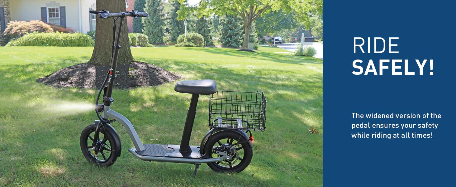 Hiboy ECOM 14 Electric Scooter - Electric Scooter for Adults - 31 Miles Long Range & 22Mph Folding Commuter Electric Scooter - Fat Tire Electric Scooter