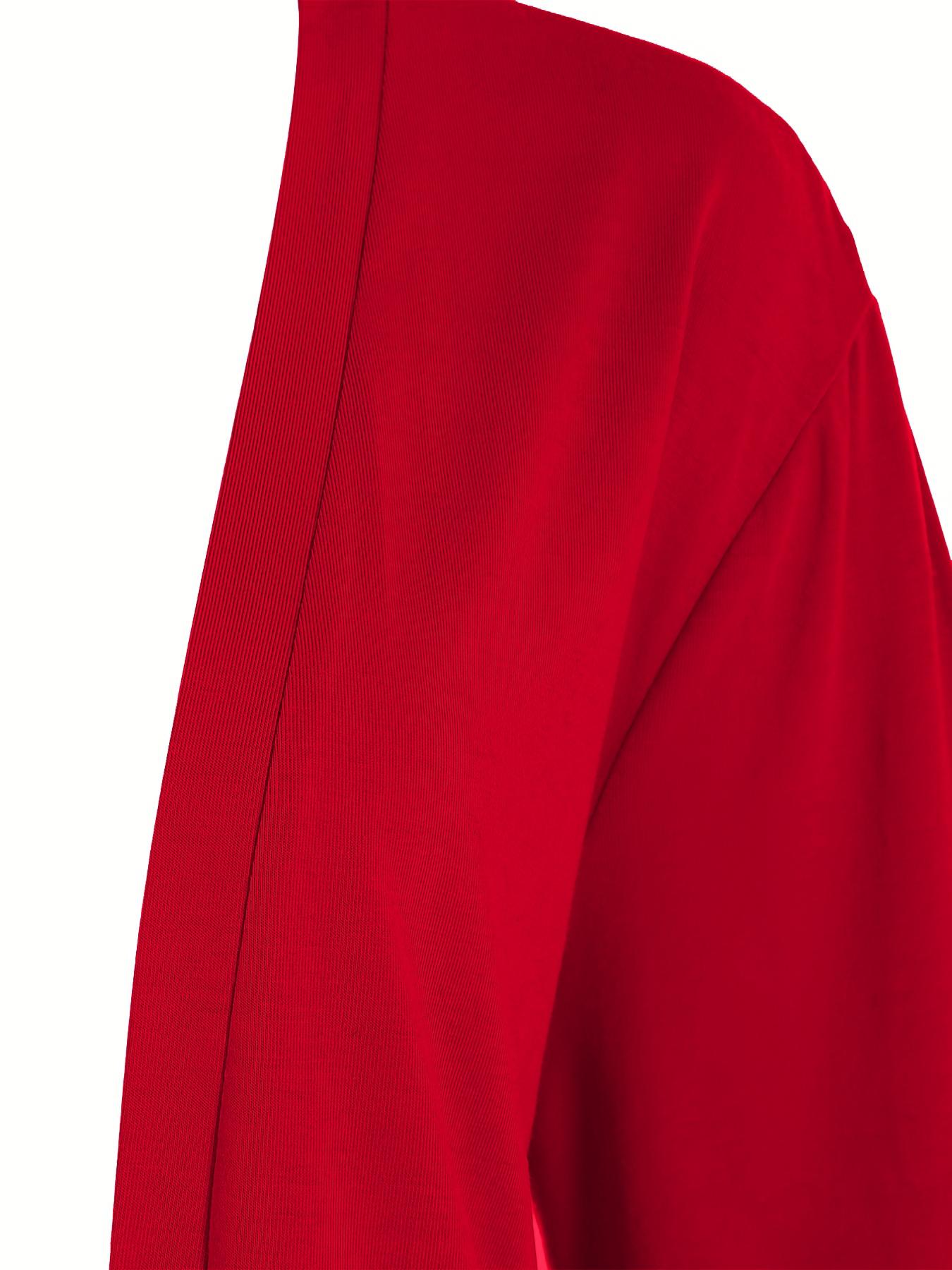 Plus Size Women's Solid Color Drop Shoulder Open Front Cardigan, Plus Casual Fashionable Half Sleeve Outerwear for Daily Outdoor Wear, Summer Outfits 2024, Women Plus Clothing for All Seasons