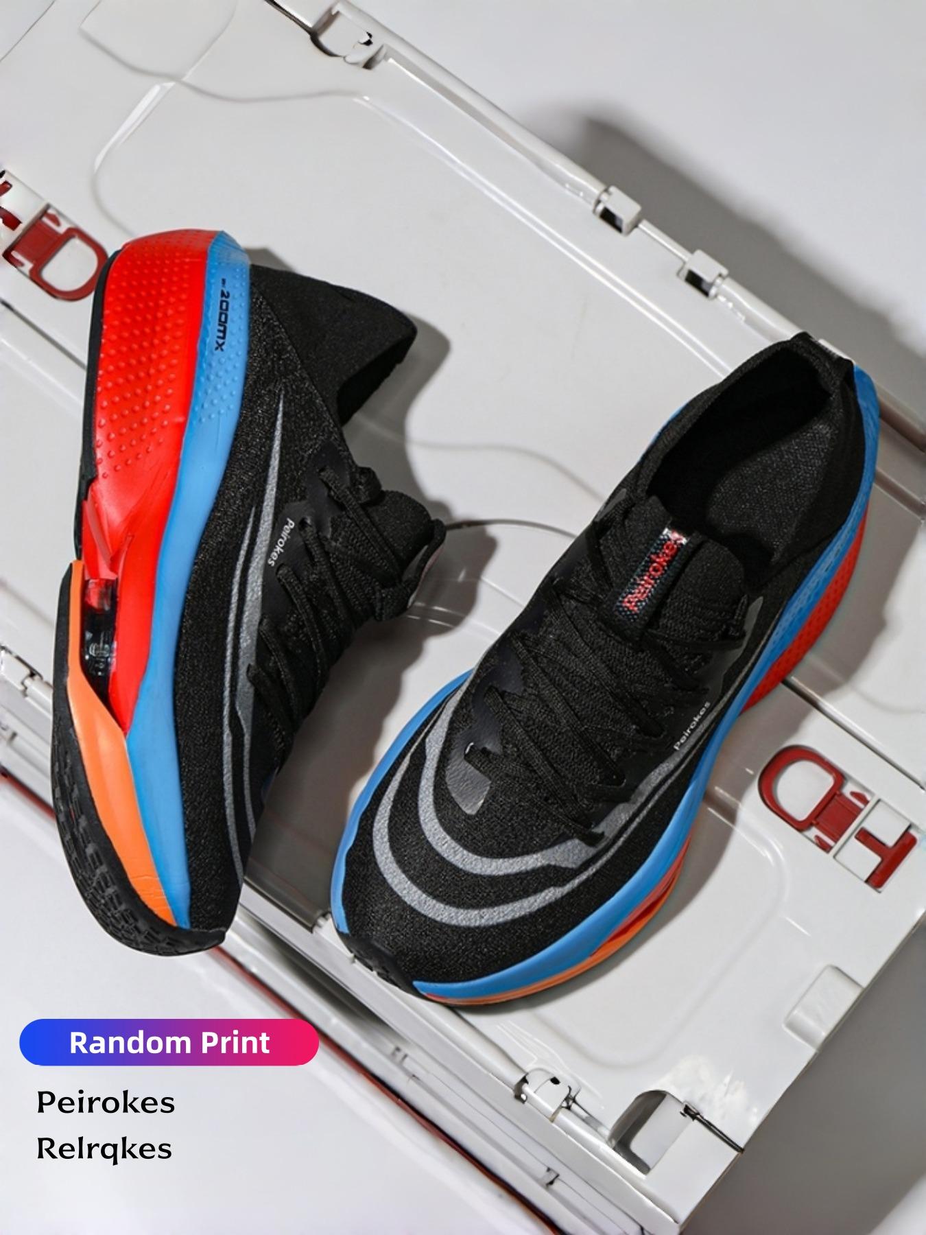 Unisex Trendy Shock Absorption Fiber Cushion Sporty Running Shoes, Breathable Textile Upper, Anti-Slip Sole, Soft Lining, All Seasons