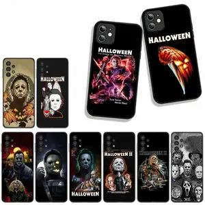 Halloween M-Michael Myers Phone Case For iPhone 17 Promax 17E 16E 16 15 14 13 12 11 Pro Max Plus Air Black Soft Cover