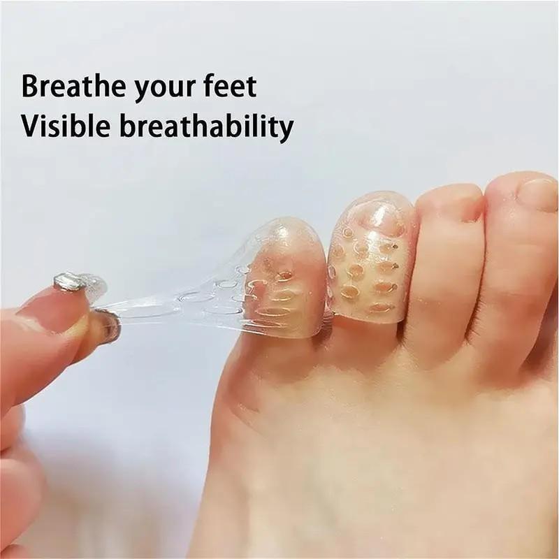 30 Pairs Silicone Transparent Toe Covers, Anti-Irritation Breathable Foot Protection, Water Blister Prevention, Unisex Foot Care Tool