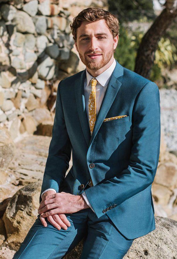 YND Men's One Button Slim Fit Blazer, Casual Lightweight Suit Daily Jacket Coat,business / wedding /  birthday first choice classic coat  formal  jacket，Regular fit business formal solid color long sleeve suit jacket business formal