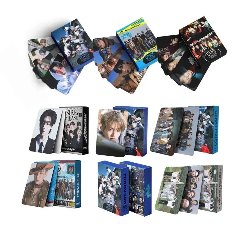 2026 Hot selling toys 55/127Pcs/Set Kpop Boy Band THE SIN VANISH Card Stickers SUNGHOO Photo Print Card Photocard Collection Gifts Internet-famous toy
