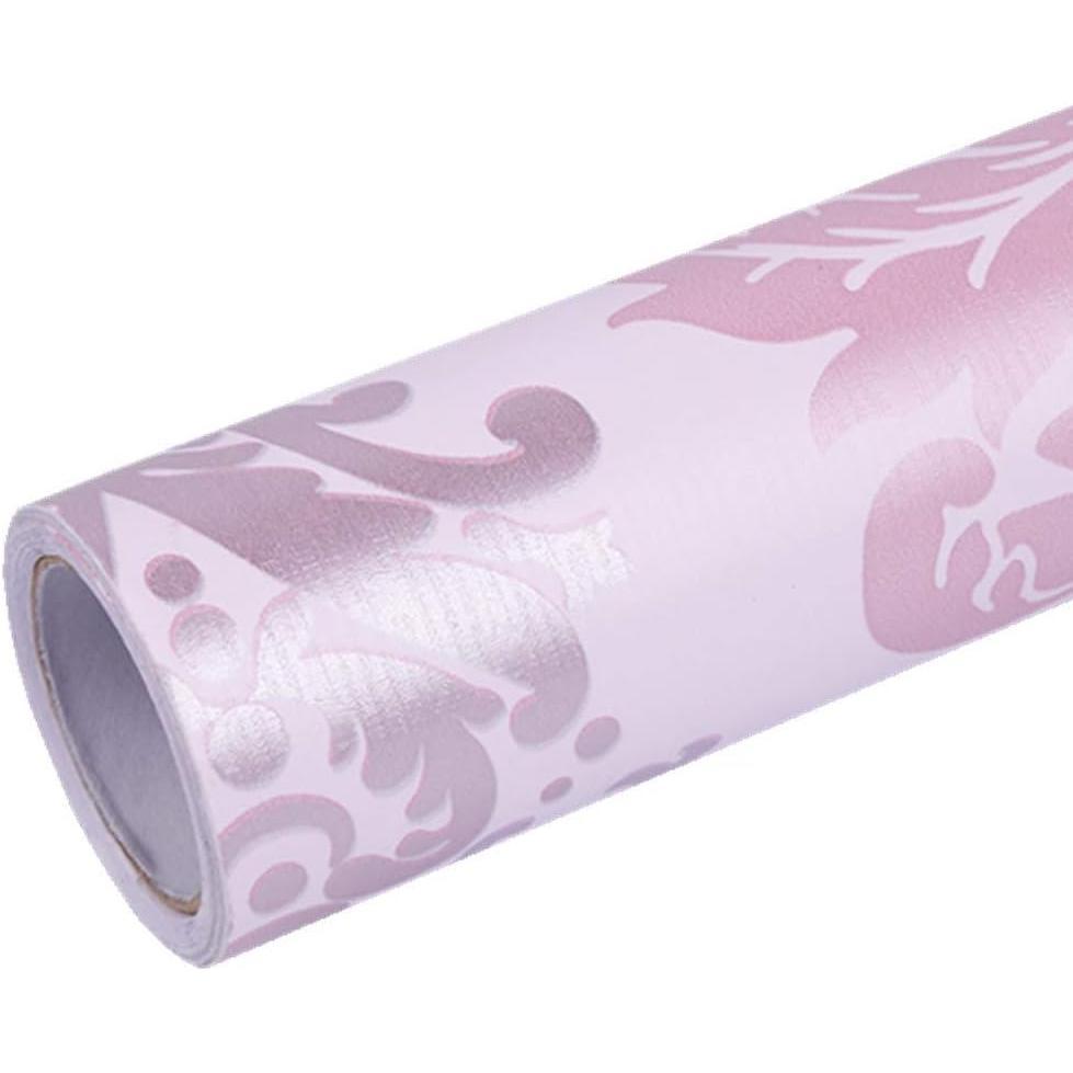 17.7x118 Inch Self Adhesive  Damask Removable Shelf Liner Cabinet Sticker