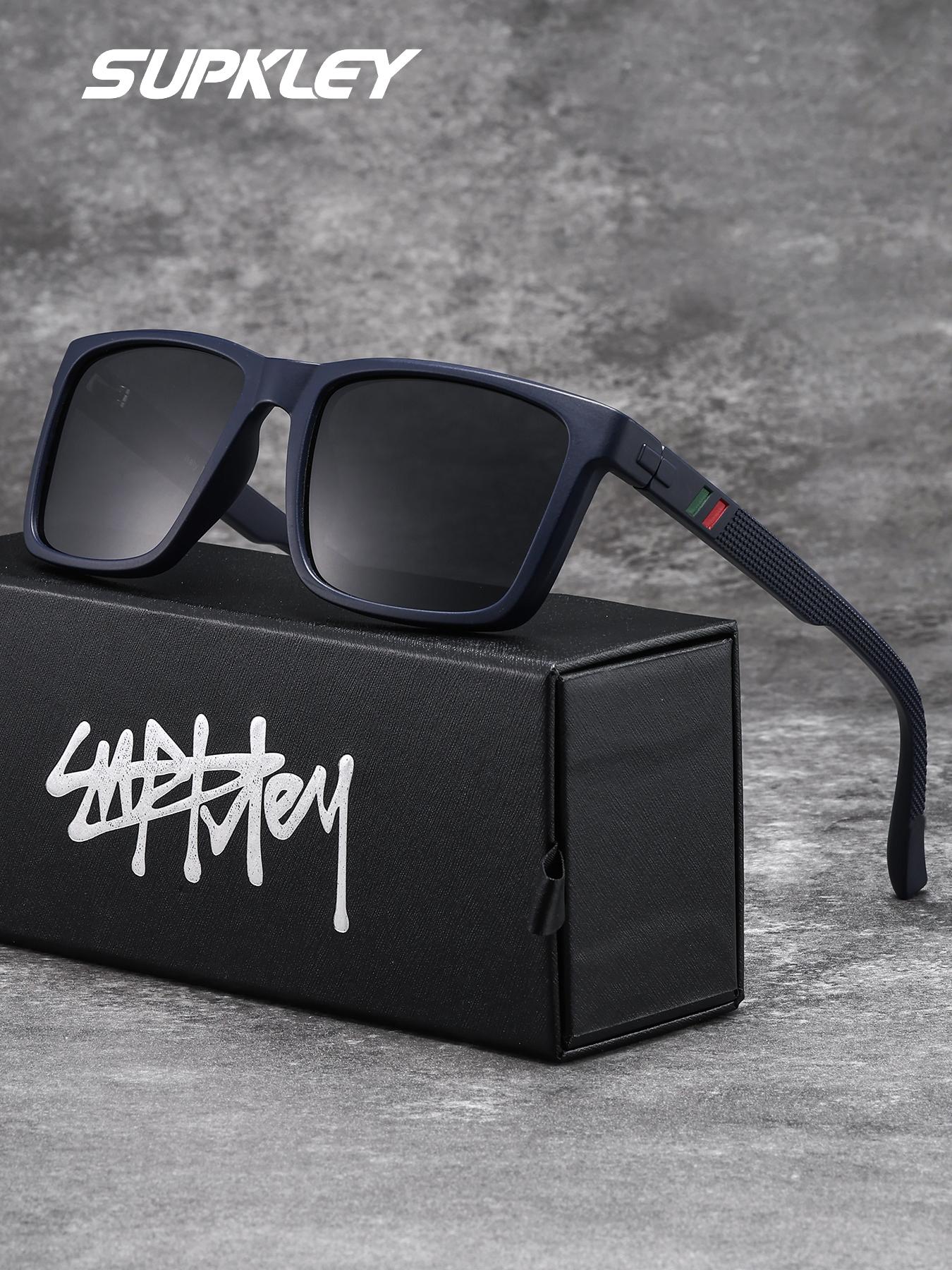 Modern Rectangular Sunglasses Polarized Lens UV400 Protection Party Wear Polarized Rectangle Sunglasses: UV400 Protection  main image 3