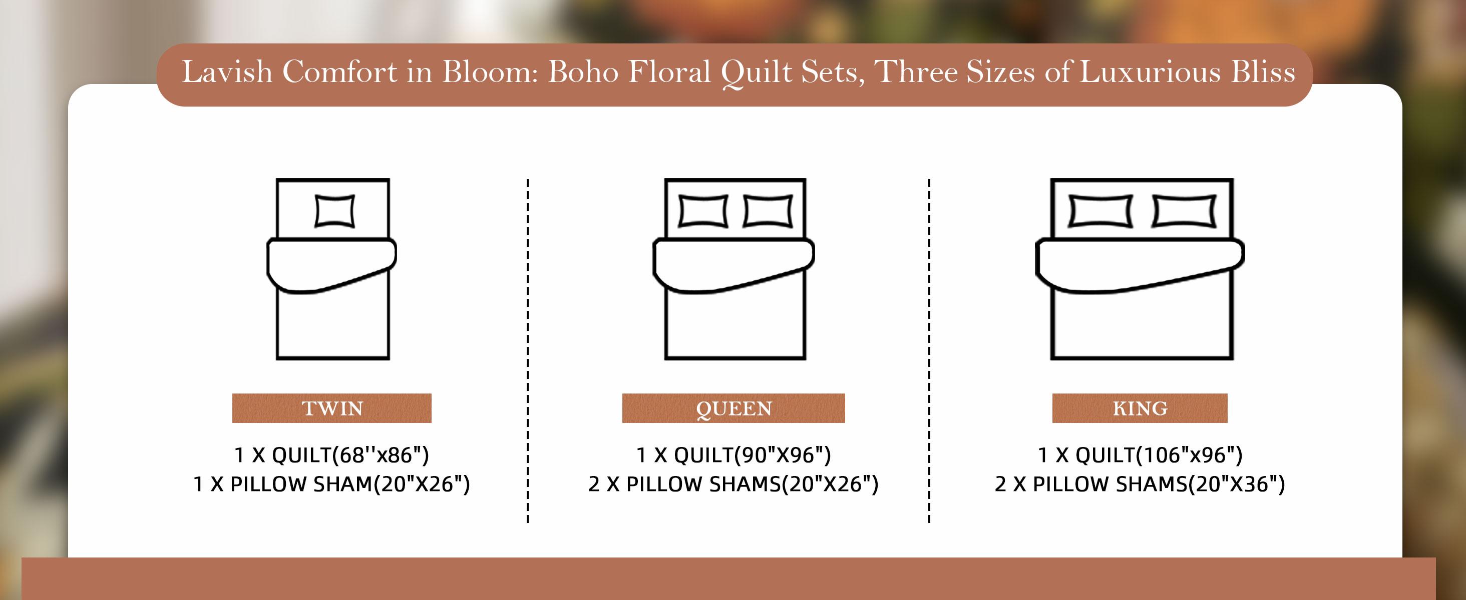 Tyrot 3 Piece Boho Floral Quilt Sets Farmhouse Botanical Reversible Lightweight Bedspread Coverlet with 2 Shams Mid Century Leaves Microfiber Bedding Quilts Set for All Season summerwins Tyrot 3 Piece Boho Floral Quilt Sets Farmhouse Botanical Reversible Lightweight Bedspread Coverlet with 2 Shams Mid Century Leaves Microfiber Bedding Quilts Set for All Season summerwins