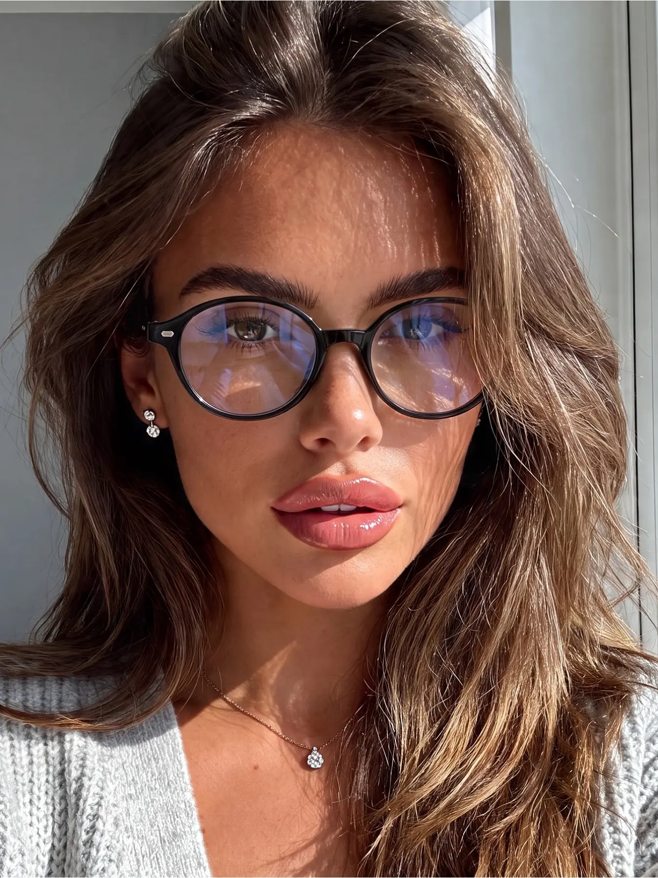 1 pair of men's and women's oval fashion decorative glasses, suitable for daily office, studying, reading, taking photos, and vacation photos as a fashion accessory.
