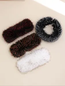 Cute Plush Headband for Women & Girls, Soft Warm Hair Accessory for Fall Winter, Stylish Fashionable Design, Perfect Gift Idea