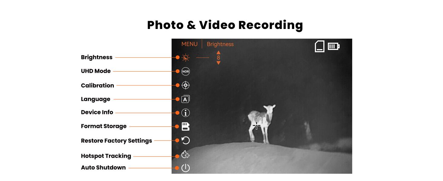 MiLESEEY TNV10 PRO Thermal Monocular 320x240 13mm 1000 Yards 50 Hz Aircraft Mg-Al Alloy Night Vision Handheld Imaging 4X Zoom Video Recording UHD Mode Outdoor Wildlife Hunting Gift,Christmas gift for man