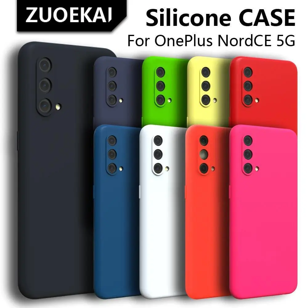 For OnePlus Nord CE 5G NordCE N10 N100 N200 Case High Quality Liquid Silicone Soft Cover For One Plus 9RT 9R 9 8PRO Phone Case
