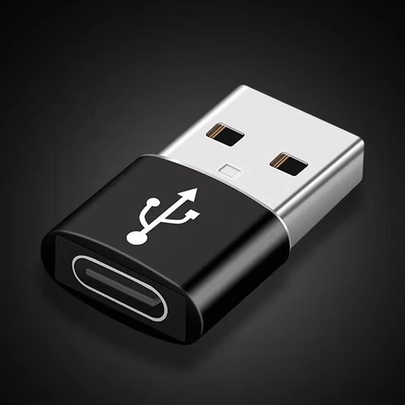 2pcs USB-C Adapter for Charging & Data Transfer, Compatible with Phone, Computer, Camera, OTG Converter Head, Essential Accessories