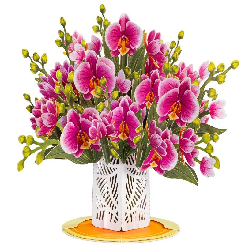 Paper Love Flower Bouquet Pop-Up Card – Mothers Day Gift, Mother's Day Card, Mom's Day Flowers, 3D Popup Greeting Card, Keepsake Flowers, Inspirational Card, Gifts for Mom, Wife, Grandma, Mother-In-Law, Birthday, Anniversary, Get well, Thank You