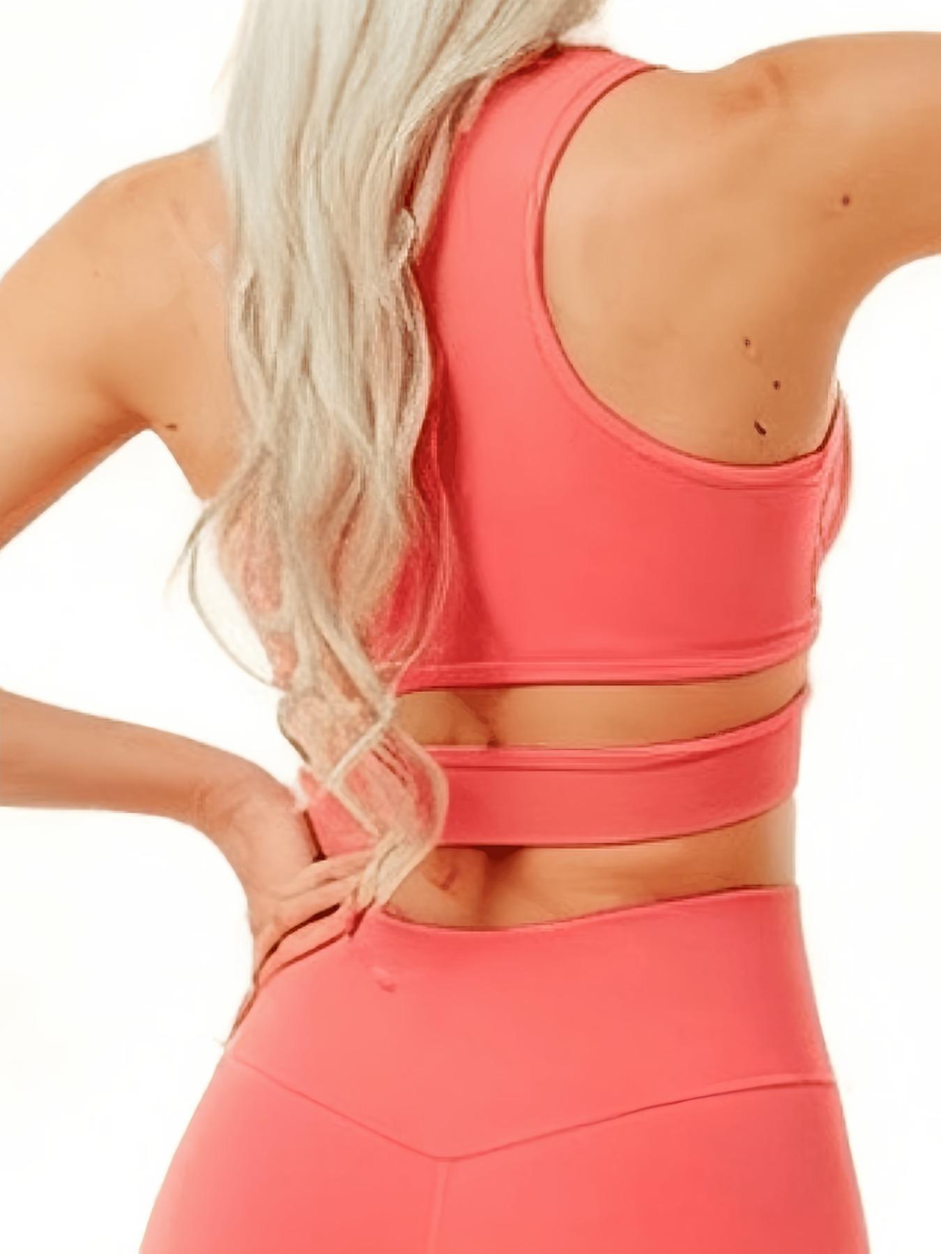 Trendy Ruched Seamless Sports Bra, Supportive Gym Top for Yoga & Pilates, Women's Active Wear, Comfortable and Stylish Workout Bra