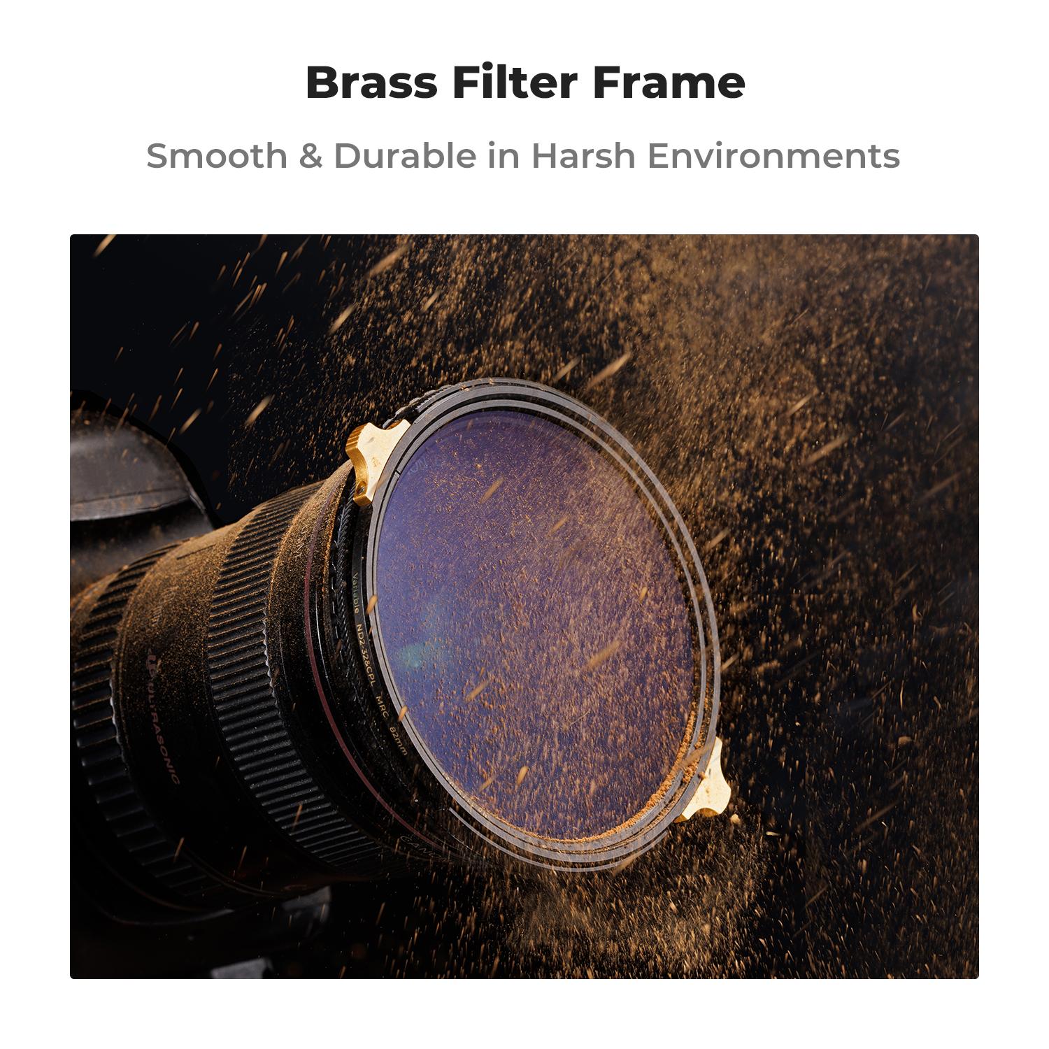 【K&F CONCEPT】Variable ND2-32 & Polarizing Filter 2-in-1 for Camera Lens, Waterproof Scratch Resistant 36 Multi-Coated Lens Filter (Nano-X PRO Series)