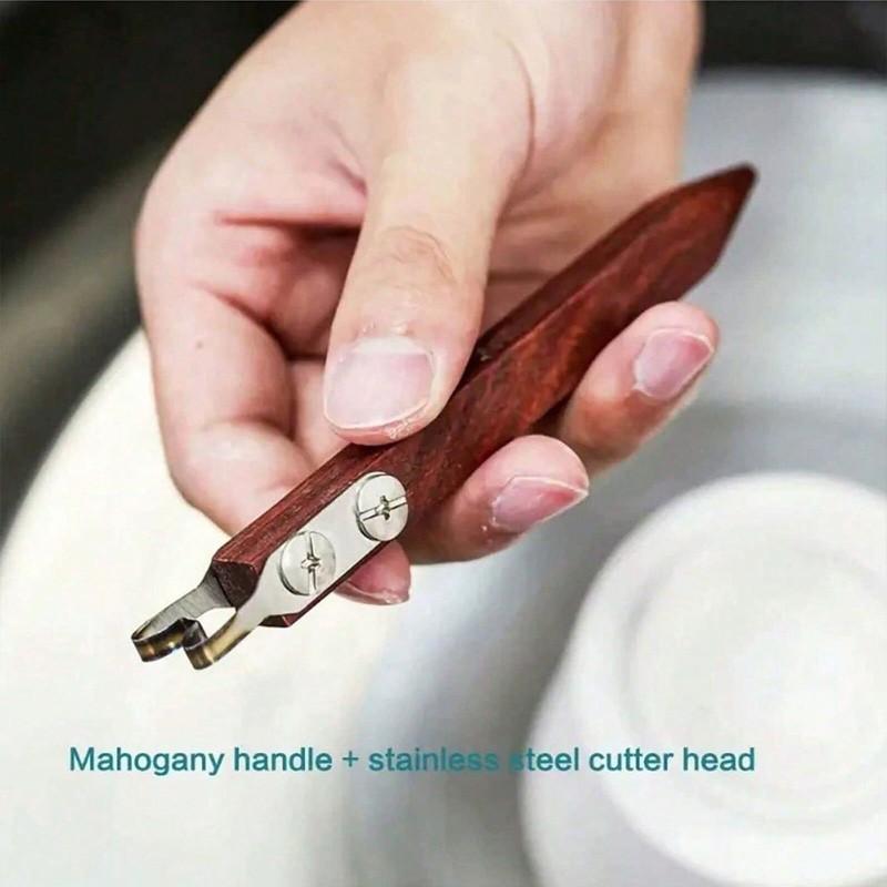 Stainless Steel Puncher for Ceramics and Soft Clay, Precision Tool Set for Sculpting, Cutting, and Piercing, Handcraft Essentials