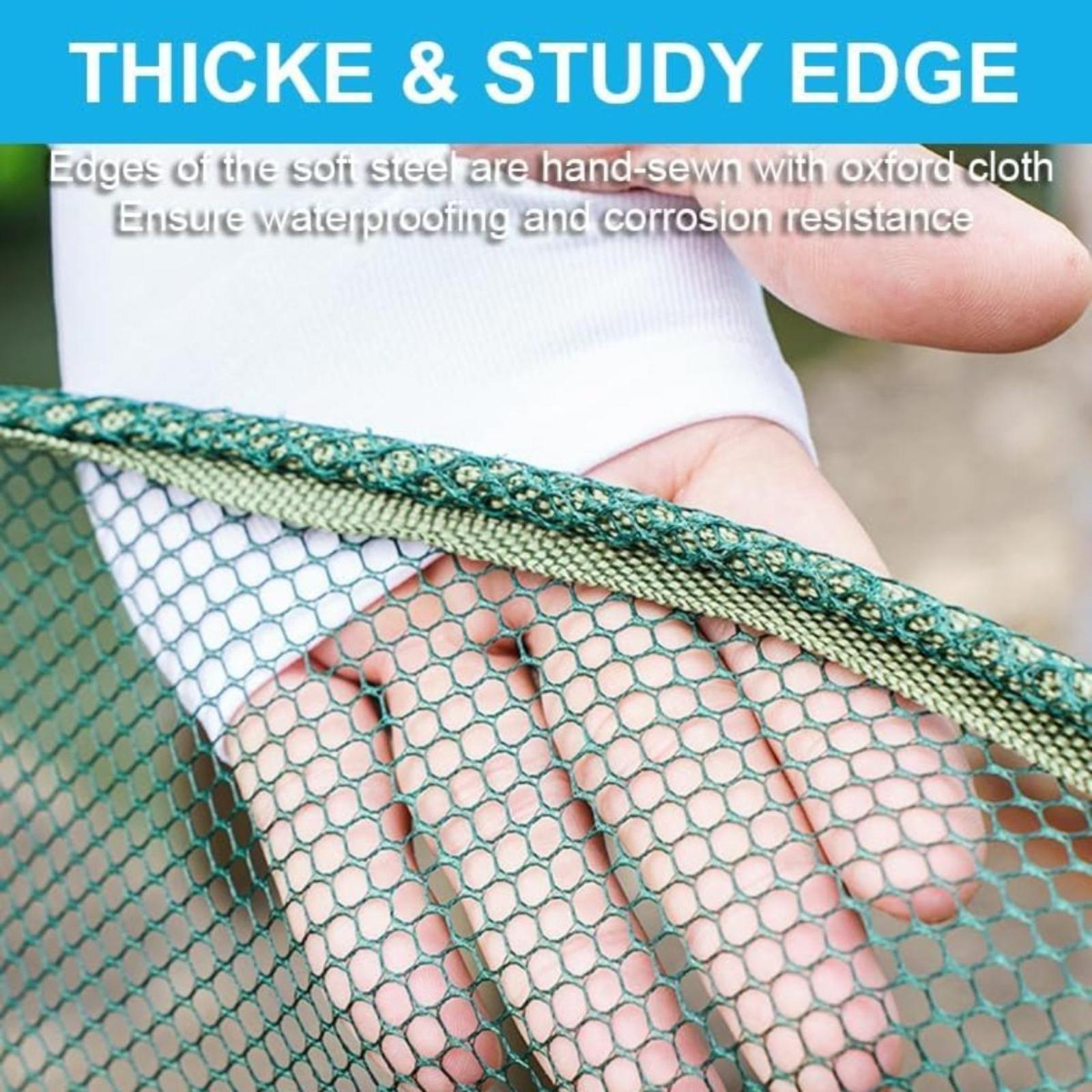 Portable Crab Net & Basket - Foldable Fishing Trap for Minnows, Crawfish, Shrimp