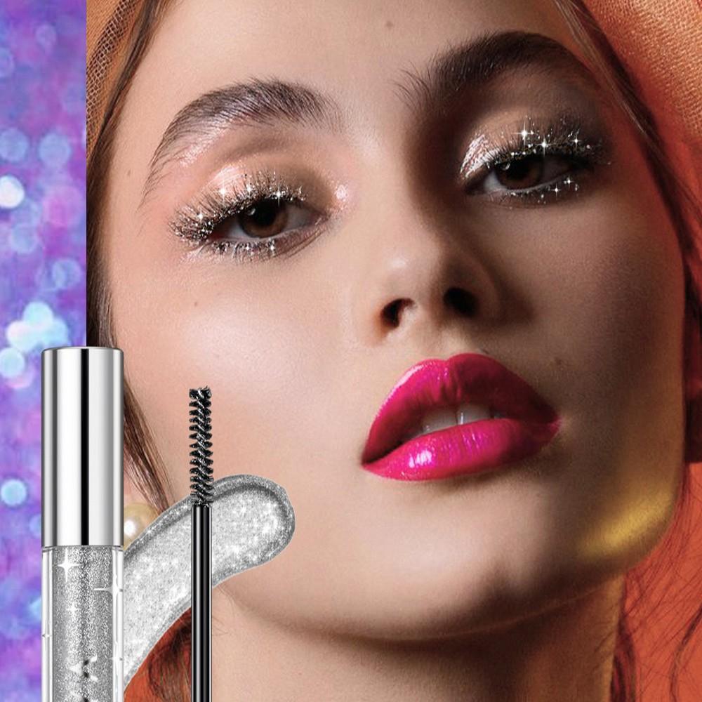 Shimmering Mascara, Waterproof and Smudge-proof, Curls and Lengthens Lashes, Perfect for Music Festivals.