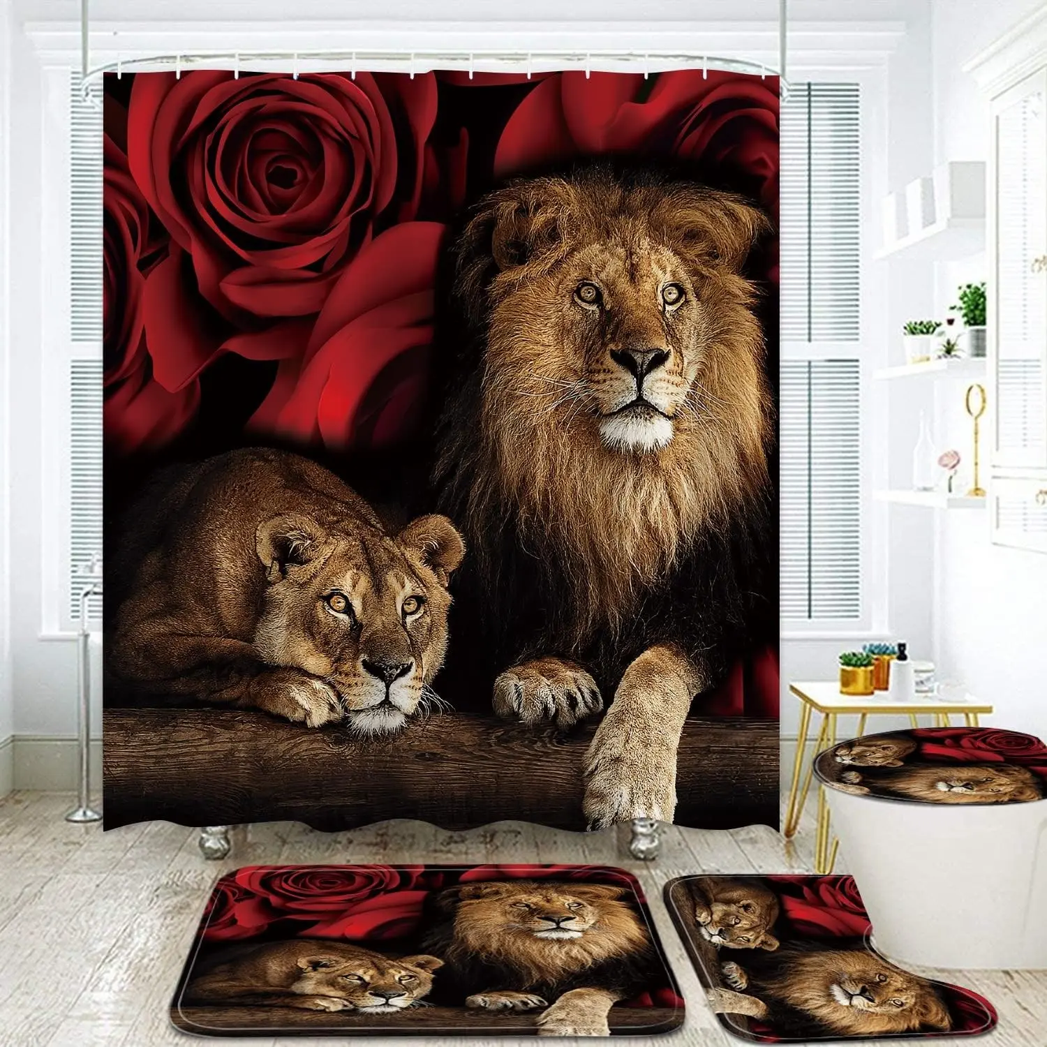 Red Rose Lion