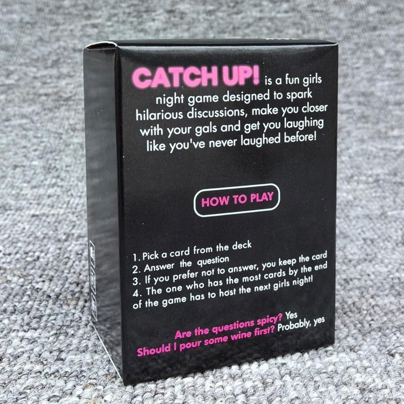 Catch Up! Girls Night 120 Cards, Icebreaker Game for Sister Gatherings, Adult Party Card Games, Birthday, Pre-Wedding, Singles Night
