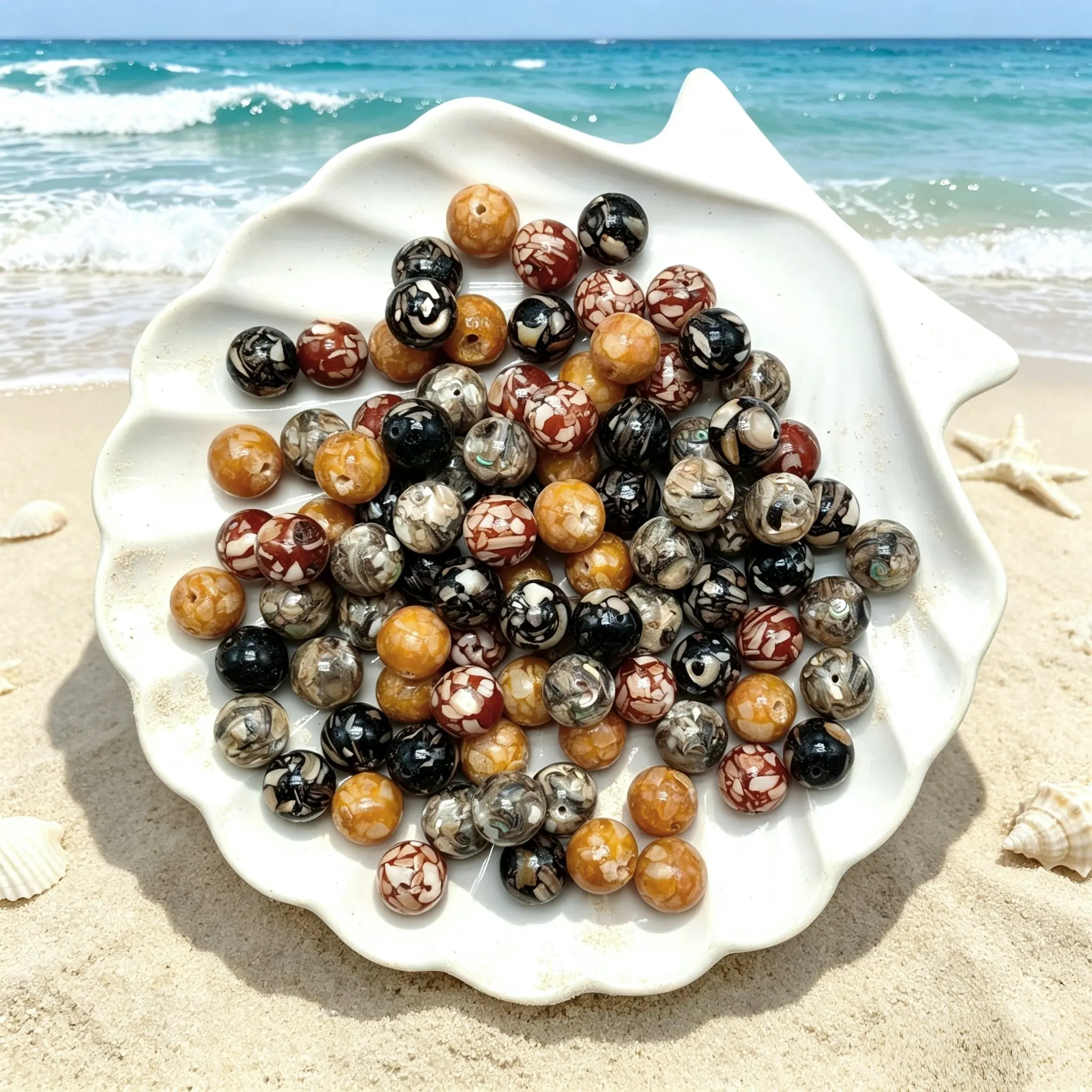 ✨【NEW】Iris Iridescent Mixed-Shape Mother-of-Pearl Shell Bulk DIY Craft Beads