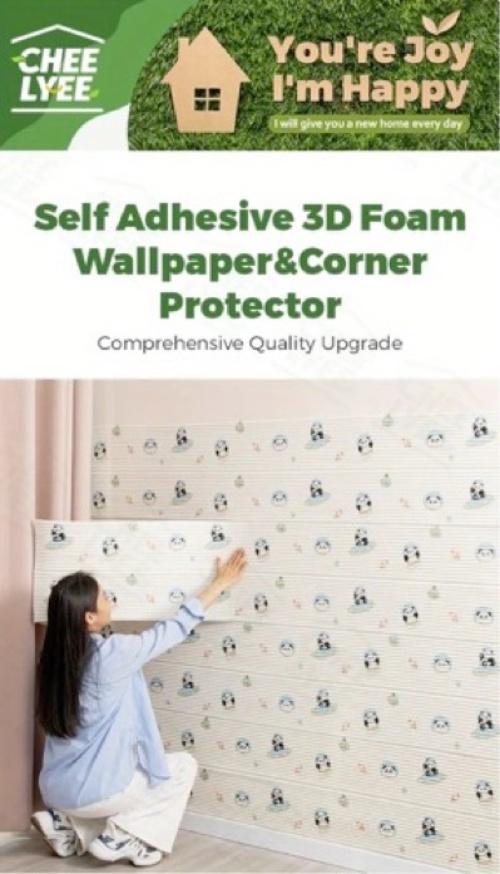 Self-adhesive XPE foam bumpers - Soft rubber buffer strips with & design, peel and stick safety guards for walls, corners, furniture bedside, living room, dining table - Ideal Thanksgiving gift, durable impact resistant, for home decor, Corner Protectors