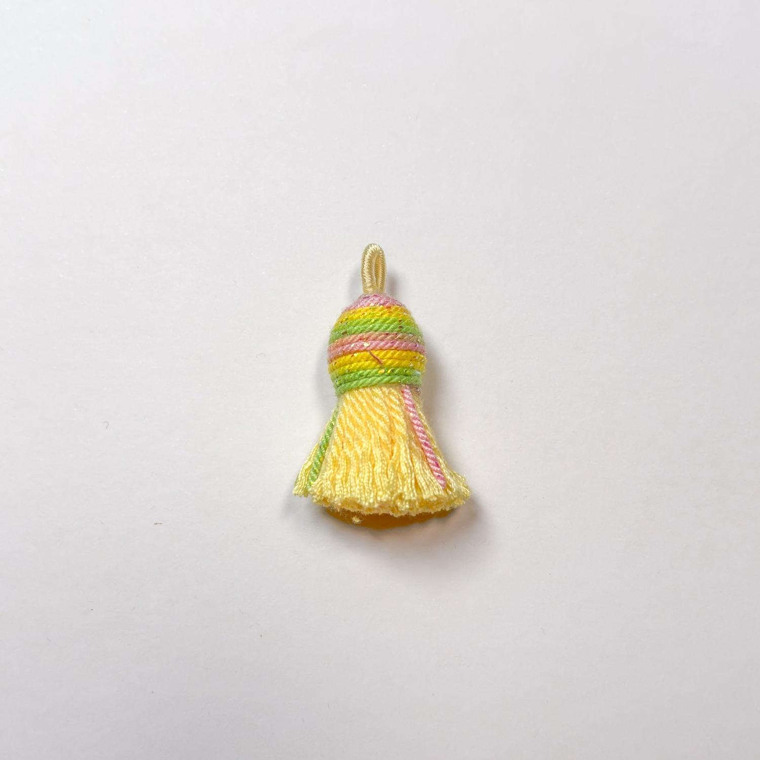 Starry Sky Gradient Tibetan Style Cotton Thread Tassel Pendant/Accessory/Bracelet DIY Semi-finished Jewelry Making Accessories Charms