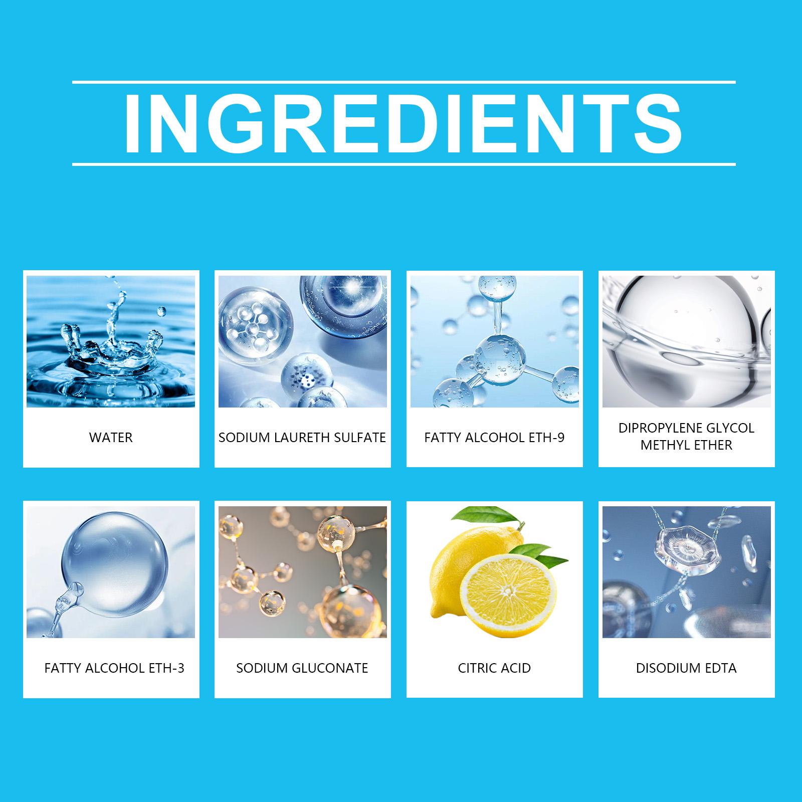 Jakehoe Fabric Cleaner Liquid, Sofa Rug Curtain Stain Remover, Daily Household Foam Cleaning Agent, 120ML, No Pesticide, Non-Prop 65